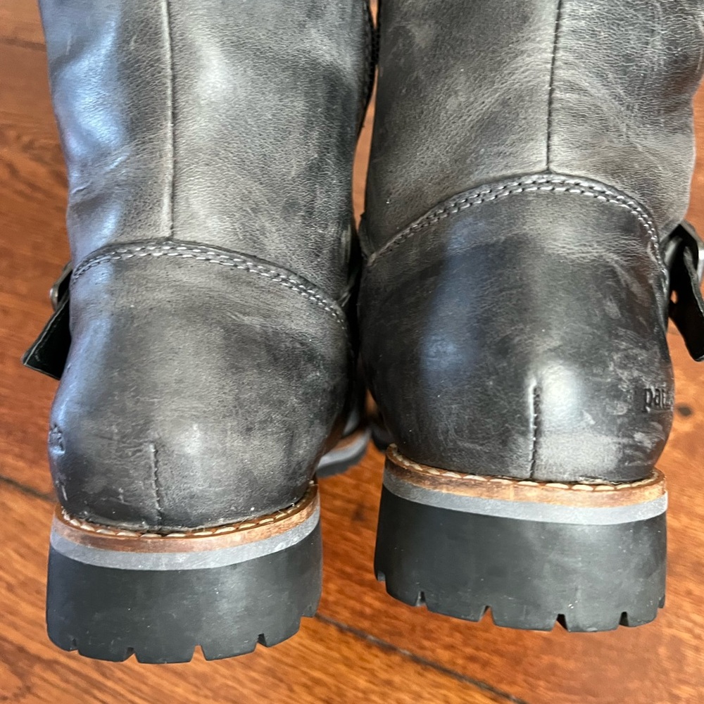 Patagonia Tin Shed Rider Boots In Forge Gray Size 7.5 - Picture 5 of 13
